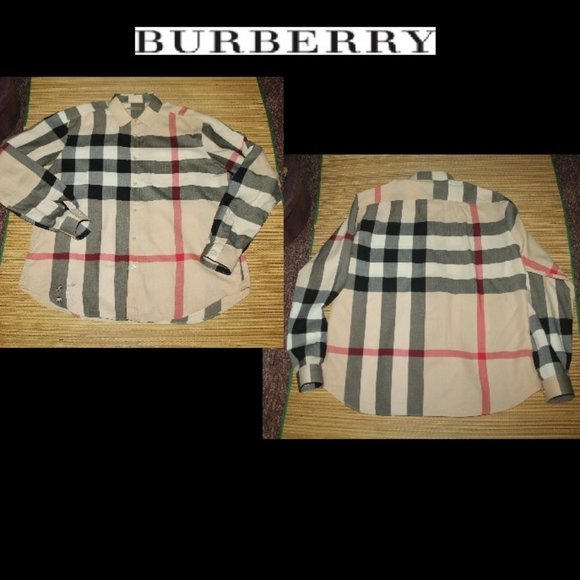 Burberry Other - Men's Auth Burberry Nova Check Print Button Down Long Sleeve Shirt